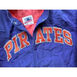 Shreveport Pirates 1994-95 STARTER bomber XL purple Louisiana CFL football vtg